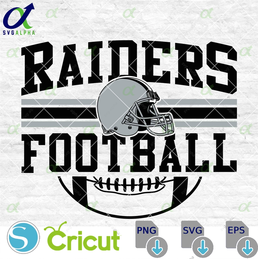 Raiders Football Svg Football Svg Sports Svg Football Shirt Sublimation Designs Png Dxf Jpg Eps